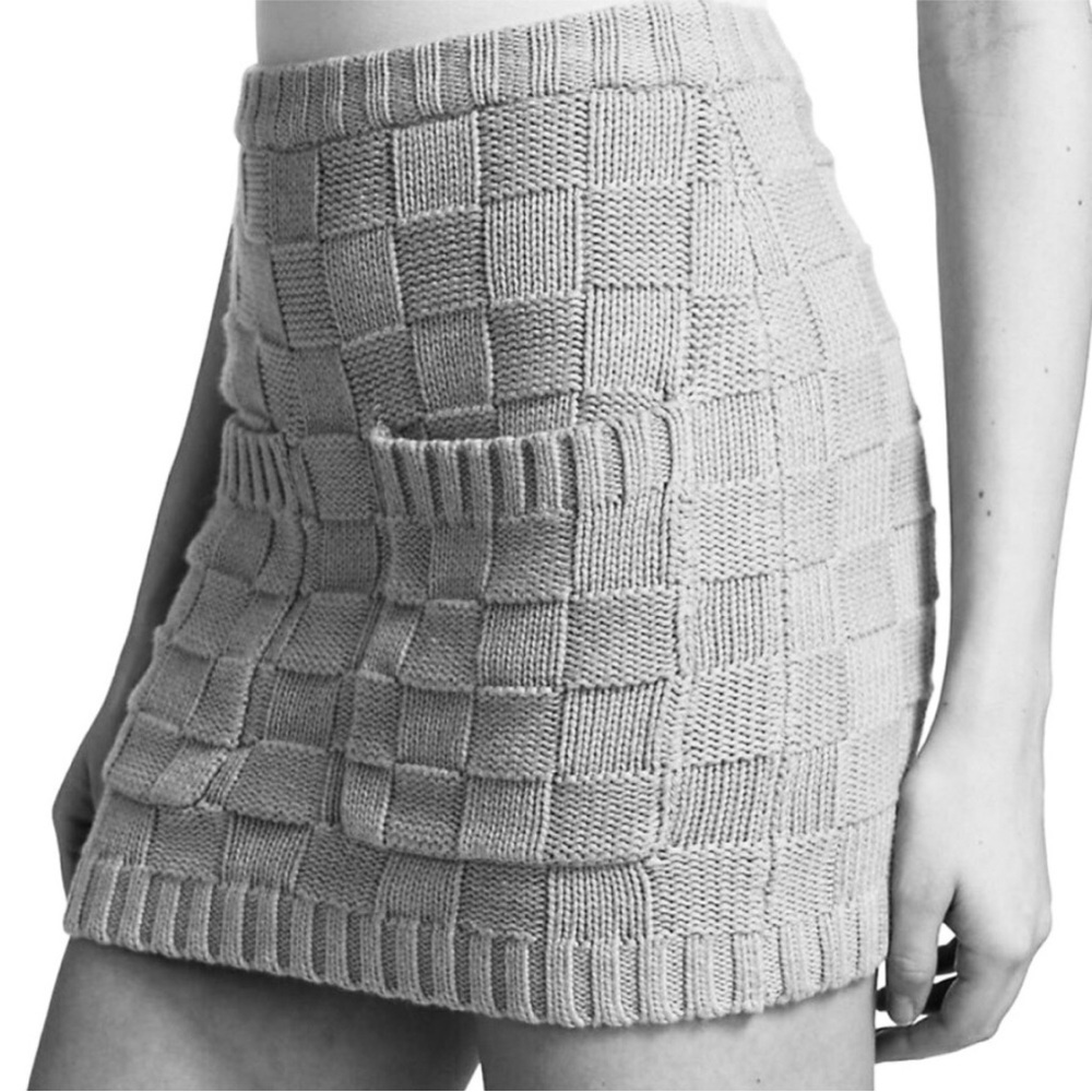 Staud black knit mini skirt - Picture 5 of 9